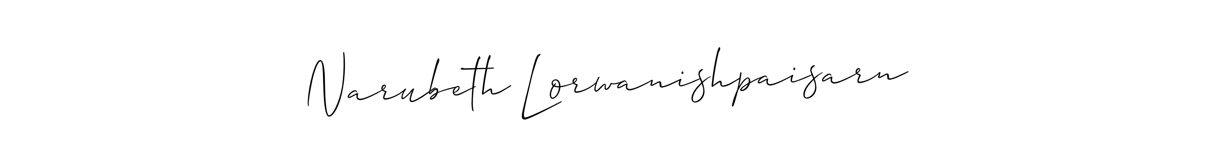 Check out images of Autograph of Narubeth Lorwanishpaisarn name. Actor Narubeth Lorwanishpaisarn Signature Style. Allison_Script is a professional sign style online. Narubeth Lorwanishpaisarn signature style 2 images and pictures png