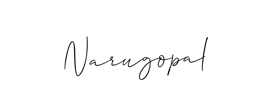 Narugopal stylish signature style. Best Handwritten Sign (Allison_Script) for my name. Handwritten Signature Collection Ideas for my name Narugopal. Narugopal signature style 2 images and pictures png