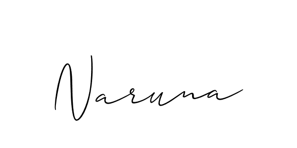 Also You can easily find your signature by using the search form. We will create Naruna name handwritten signature images for you free of cost using Allison_Script sign style. Naruna signature style 2 images and pictures png