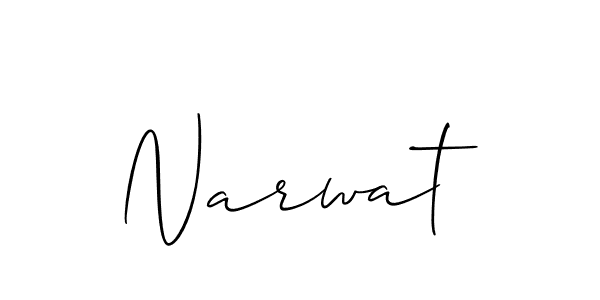 You can use this online signature creator to create a handwritten signature for the name Narwat. This is the best online autograph maker. Narwat signature style 2 images and pictures png