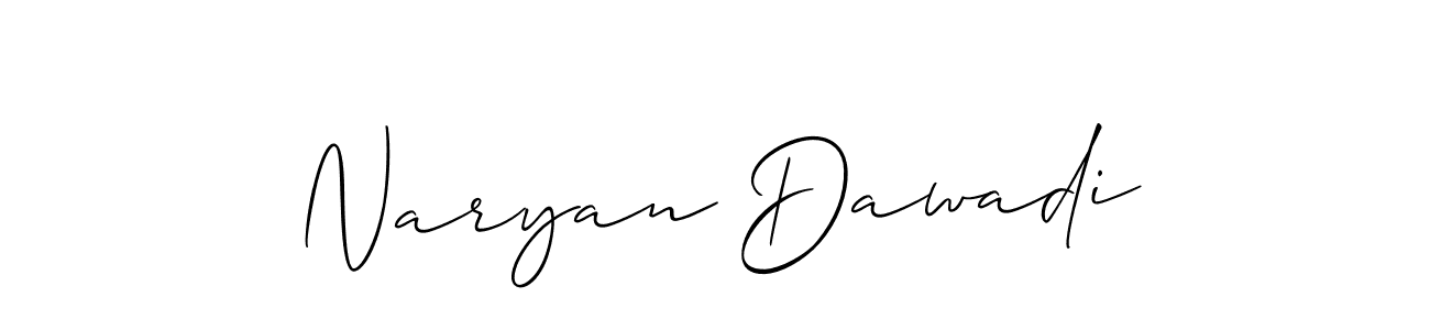 Also You can easily find your signature by using the search form. We will create Naryan Dawadi name handwritten signature images for you free of cost using Allison_Script sign style. Naryan Dawadi signature style 2 images and pictures png