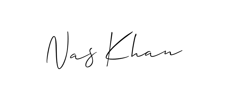 Make a beautiful signature design for name Nas Khan. Use this online signature maker to create a handwritten signature for free. Nas Khan signature style 2 images and pictures png
