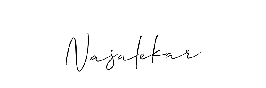 You should practise on your own different ways (Allison_Script) to write your name (Nasalekar) in signature. don't let someone else do it for you. Nasalekar signature style 2 images and pictures png