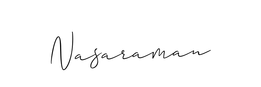 It looks lik you need a new signature style for name Nasaraman. Design unique handwritten (Allison_Script) signature with our free signature maker in just a few clicks. Nasaraman signature style 2 images and pictures png