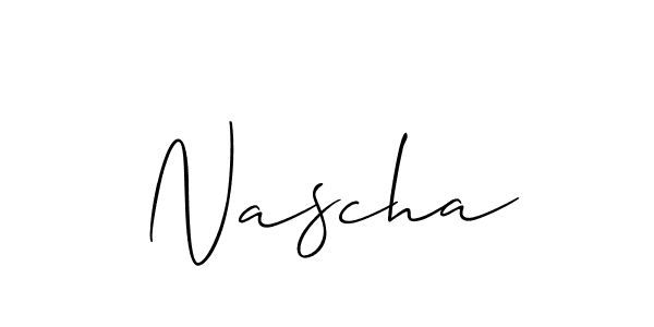 Allison_Script is a professional signature style that is perfect for those who want to add a touch of class to their signature. It is also a great choice for those who want to make their signature more unique. Get Nascha name to fancy signature for free. Nascha signature style 2 images and pictures png