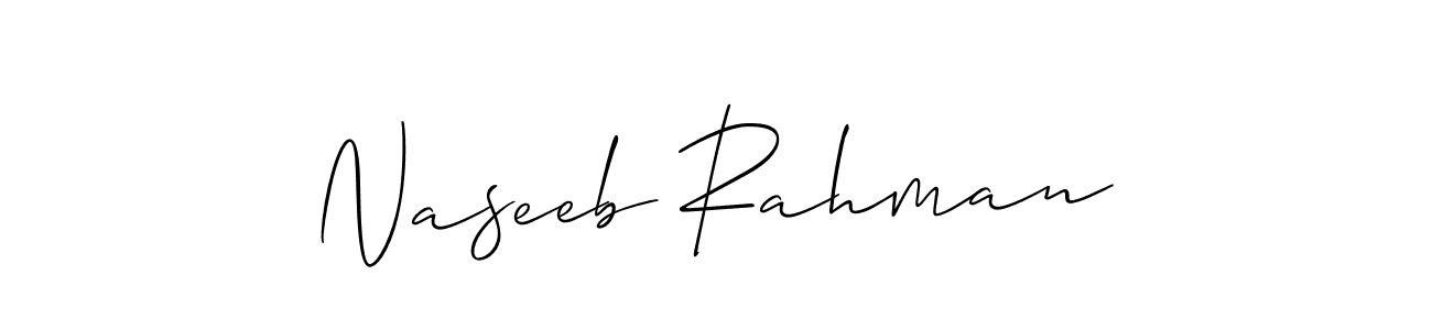 Similarly Allison_Script is the best handwritten signature design. Signature creator online .You can use it as an online autograph creator for name Naseeb Rahman. Naseeb Rahman signature style 2 images and pictures png