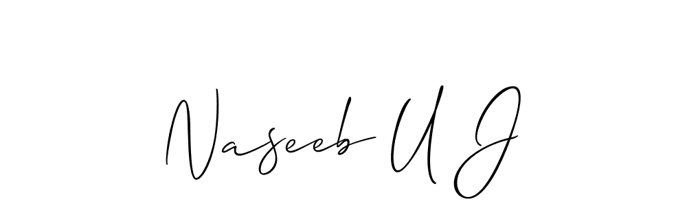 Once you've used our free online signature maker to create your best signature Allison_Script style, it's time to enjoy all of the benefits that Naseeb U J name signing documents. Naseeb U J signature style 2 images and pictures png