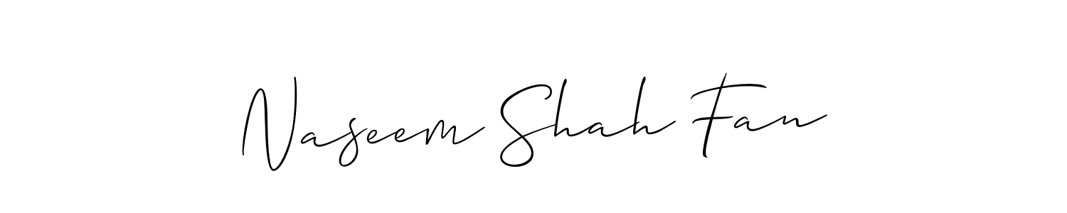 This is the best signature style for the Naseem Shah Fan name. Also you like these signature font (Allison_Script). Mix name signature. Naseem Shah Fan signature style 2 images and pictures png