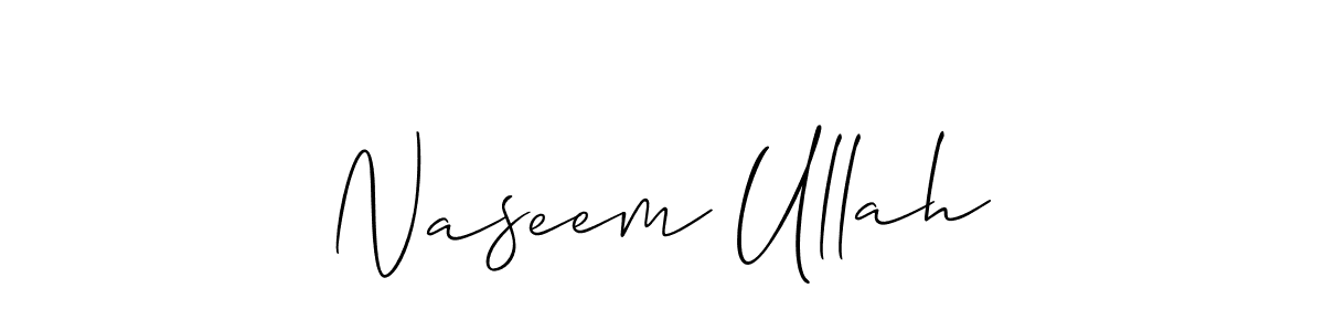 Also we have Naseem Ullah name is the best signature style. Create professional handwritten signature collection using Allison_Script autograph style. Naseem Ullah signature style 2 images and pictures png