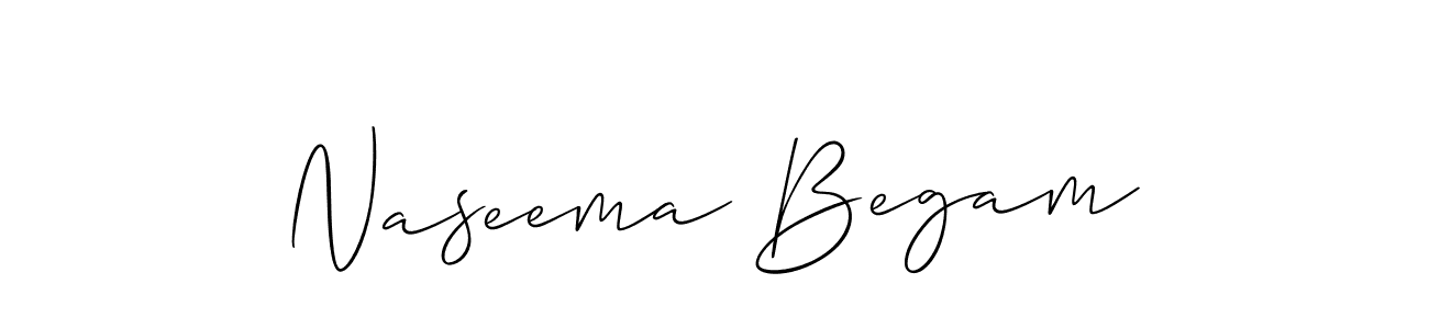 You should practise on your own different ways (Allison_Script) to write your name (Naseema Begam) in signature. don't let someone else do it for you. Naseema Begam signature style 2 images and pictures png