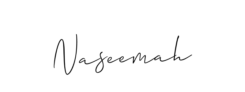 Make a beautiful signature design for name Naseemah. Use this online signature maker to create a handwritten signature for free. Naseemah signature style 2 images and pictures png