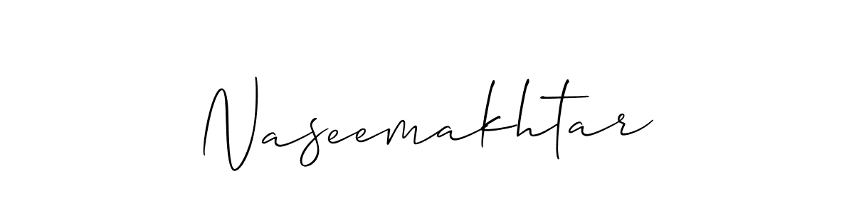 Make a beautiful signature design for name Naseemakhtar. Use this online signature maker to create a handwritten signature for free. Naseemakhtar signature style 2 images and pictures png