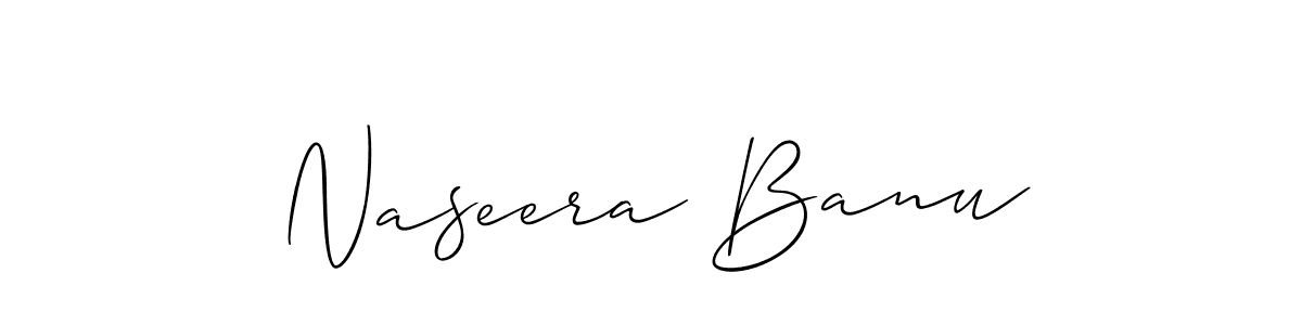 You should practise on your own different ways (Allison_Script) to write your name (Naseera Banu) in signature. don't let someone else do it for you. Naseera Banu signature style 2 images and pictures png