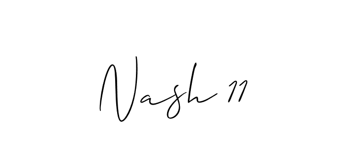 Make a beautiful signature design for name Nash 11. Use this online signature maker to create a handwritten signature for free. Nash 11 signature style 2 images and pictures png