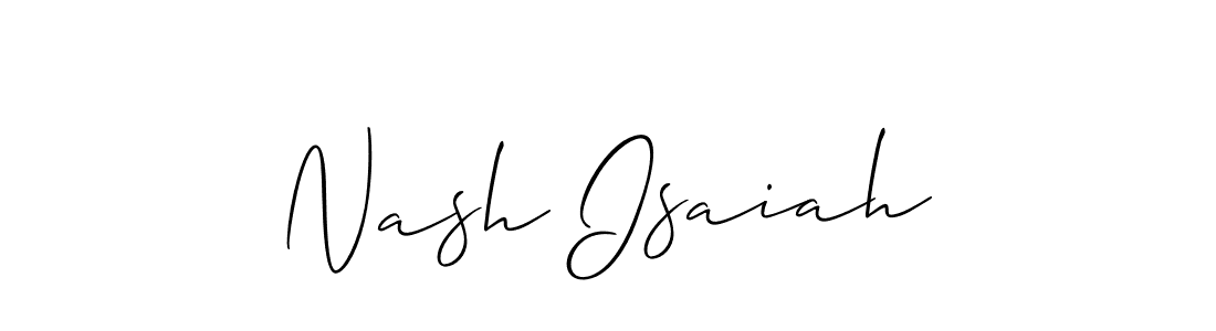 Make a beautiful signature design for name Nash Isaiah. Use this online signature maker to create a handwritten signature for free. Nash Isaiah signature style 2 images and pictures png