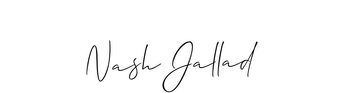 Best and Professional Signature Style for Nash Jallad. Allison_Script Best Signature Style Collection. Nash Jallad signature style 2 images and pictures png