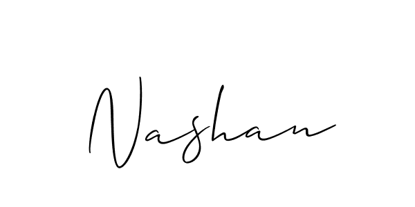 How to Draw Nashan signature style? Allison_Script is a latest design signature styles for name Nashan. Nashan signature style 2 images and pictures png