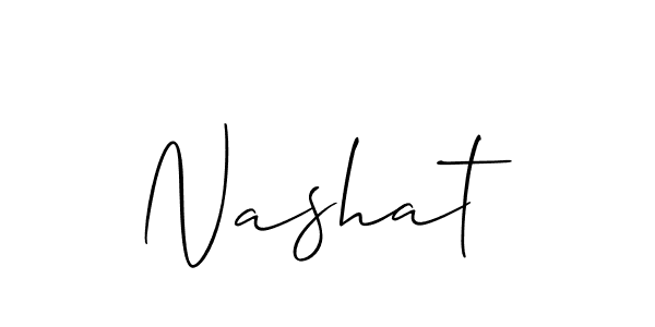 You can use this online signature creator to create a handwritten signature for the name Nashat. This is the best online autograph maker. Nashat signature style 2 images and pictures png