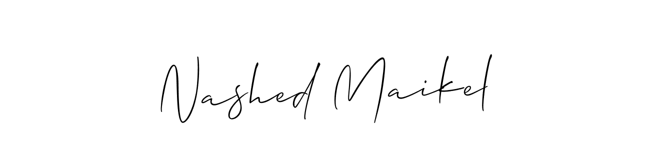 Also we have Nashed Maikel name is the best signature style. Create professional handwritten signature collection using Allison_Script autograph style. Nashed Maikel signature style 2 images and pictures png