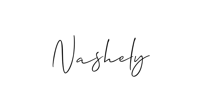 Nashely stylish signature style. Best Handwritten Sign (Allison_Script) for my name. Handwritten Signature Collection Ideas for my name Nashely. Nashely signature style 2 images and pictures png