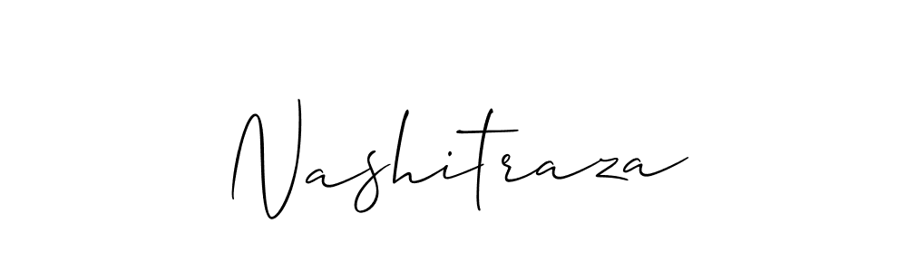 Use a signature maker to create a handwritten signature online. With this signature software, you can design (Allison_Script) your own signature for name Nashitraza. Nashitraza signature style 2 images and pictures png