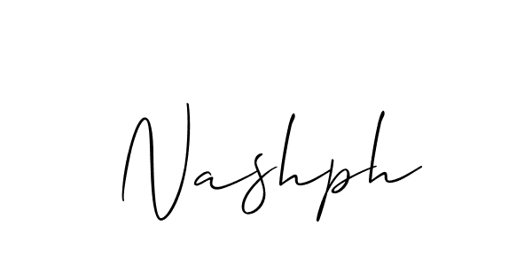 Also You can easily find your signature by using the search form. We will create Nashph name handwritten signature images for you free of cost using Allison_Script sign style. Nashph signature style 2 images and pictures png