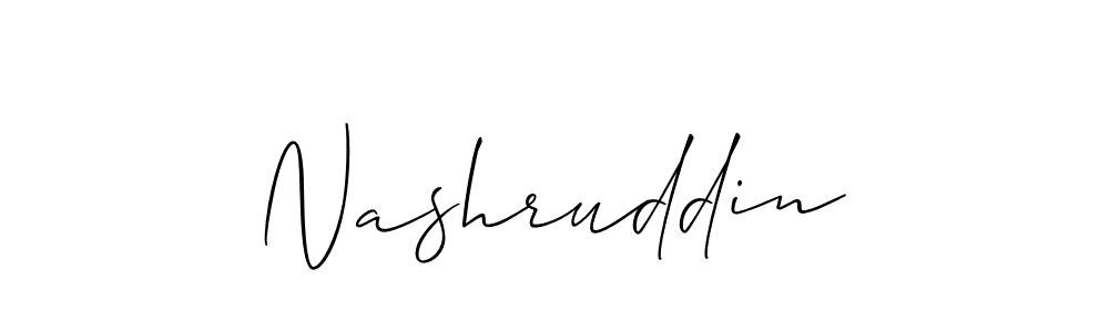 You should practise on your own different ways (Allison_Script) to write your name (Nashruddin) in signature. don't let someone else do it for you. Nashruddin signature style 2 images and pictures png