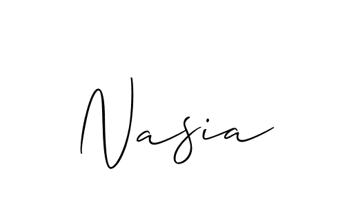 Make a beautiful signature design for name Nasia. Use this online signature maker to create a handwritten signature for free. Nasia signature style 2 images and pictures png