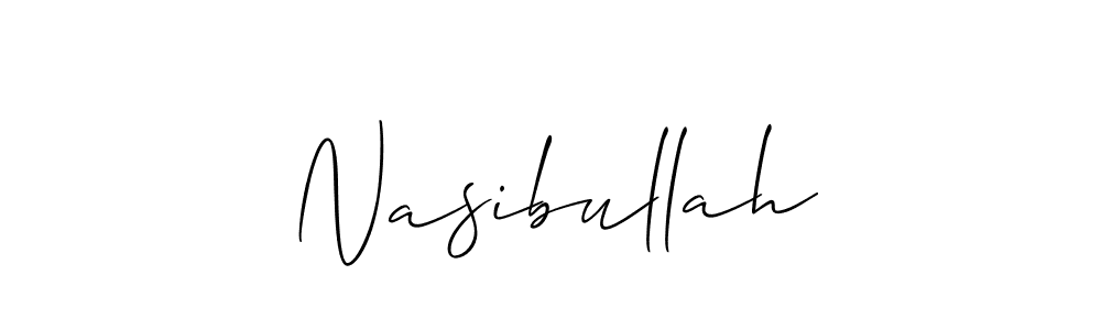 Make a beautiful signature design for name Nasibullah. Use this online signature maker to create a handwritten signature for free. Nasibullah signature style 2 images and pictures png