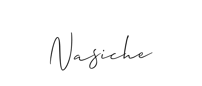 Nasiche stylish signature style. Best Handwritten Sign (Allison_Script) for my name. Handwritten Signature Collection Ideas for my name Nasiche. Nasiche signature style 2 images and pictures png