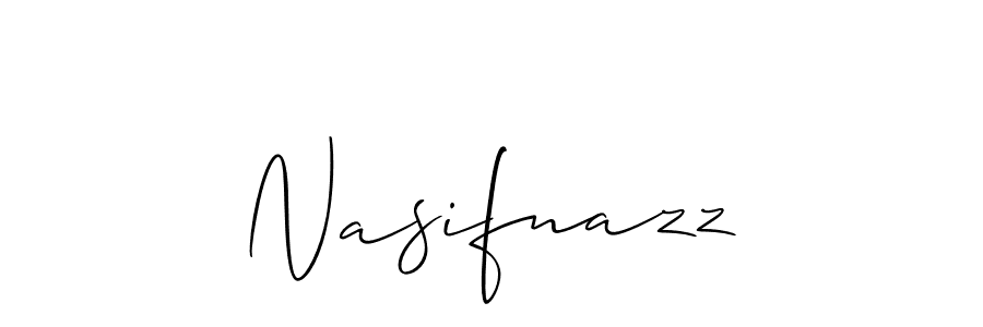 Similarly Allison_Script is the best handwritten signature design. Signature creator online .You can use it as an online autograph creator for name Nasifnazz. Nasifnazz signature style 2 images and pictures png