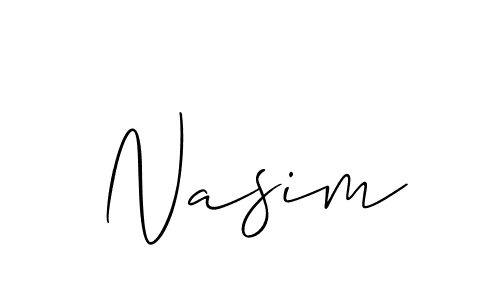 Also we have Nasim name is the best signature style. Create professional handwritten signature collection using Allison_Script autograph style. Nasim signature style 2 images and pictures png