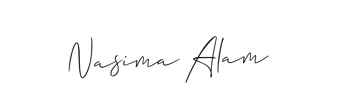 Make a beautiful signature design for name Nasima Alam. Use this online signature maker to create a handwritten signature for free. Nasima Alam signature style 2 images and pictures png