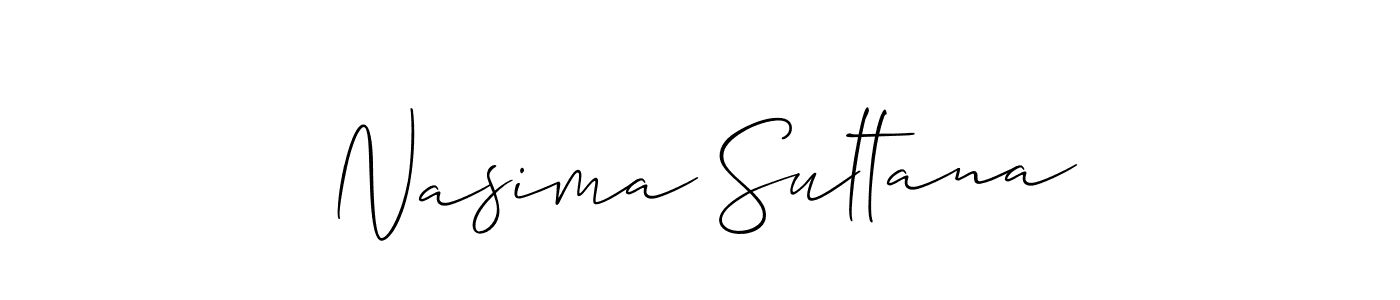 Make a beautiful signature design for name Nasima Sultana. Use this online signature maker to create a handwritten signature for free. Nasima Sultana signature style 2 images and pictures png