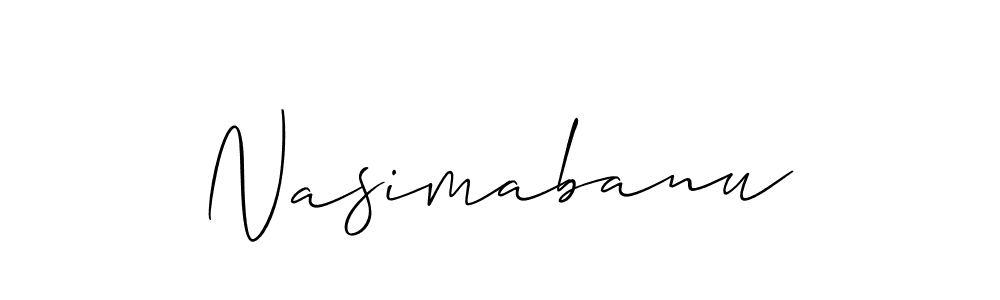 Make a short Nasimabanu signature style. Manage your documents anywhere anytime using Allison_Script. Create and add eSignatures, submit forms, share and send files easily. Nasimabanu signature style 2 images and pictures png