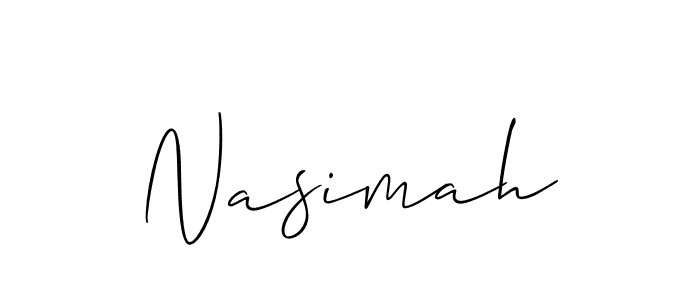 Make a beautiful signature design for name Nasimah. Use this online signature maker to create a handwritten signature for free. Nasimah signature style 2 images and pictures png