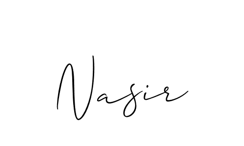 Also You can easily find your signature by using the search form. We will create Nasir name handwritten signature images for you free of cost using Allison_Script sign style. Nasir signature style 2 images and pictures png