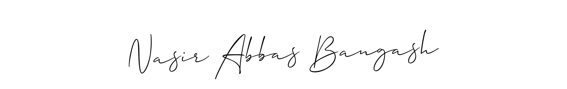 How to Draw Nasir Abbas Bangash signature style? Allison_Script is a latest design signature styles for name Nasir Abbas Bangash. Nasir Abbas Bangash signature style 2 images and pictures png