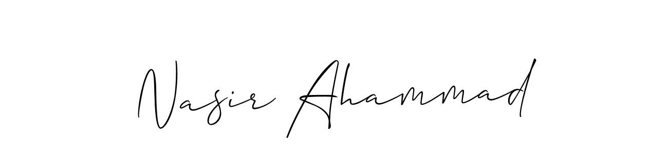 You should practise on your own different ways (Allison_Script) to write your name (Nasir Ahammad) in signature. don't let someone else do it for you. Nasir Ahammad signature style 2 images and pictures png