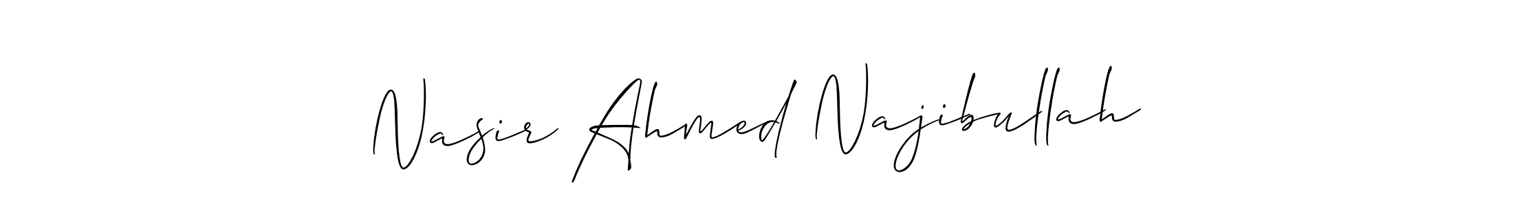 Also You can easily find your signature by using the search form. We will create Nasir Ahmed Najibullah name handwritten signature images for you free of cost using Allison_Script sign style. Nasir Ahmed Najibullah signature style 2 images and pictures png