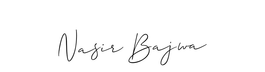 You should practise on your own different ways (Allison_Script) to write your name (Nasir Bajwa) in signature. don't let someone else do it for you. Nasir Bajwa signature style 2 images and pictures png