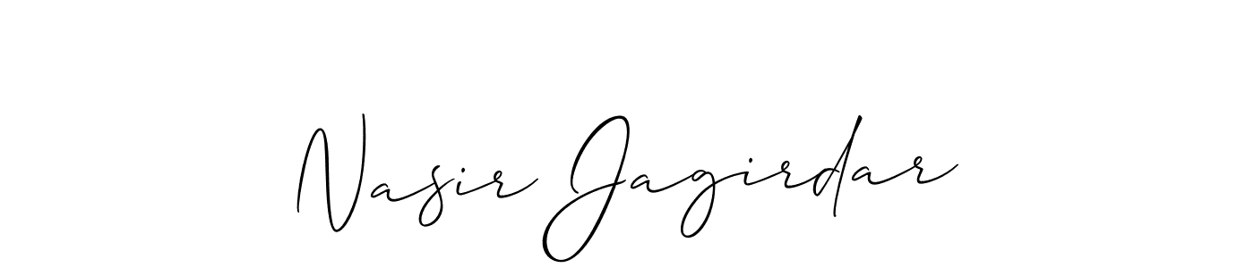 Make a beautiful signature design for name Nasir Jagirdar. Use this online signature maker to create a handwritten signature for free. Nasir Jagirdar signature style 2 images and pictures png