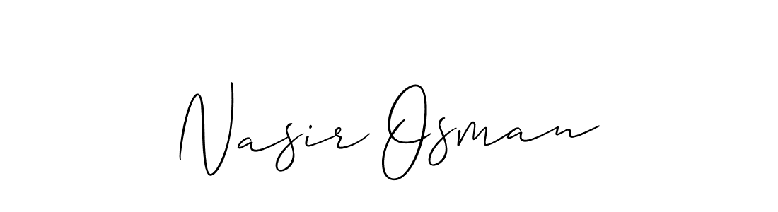 Best and Professional Signature Style for Nasir Osman. Allison_Script Best Signature Style Collection. Nasir Osman signature style 2 images and pictures png