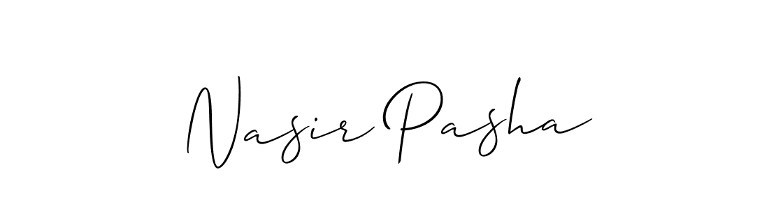 Make a short Nasir Pasha signature style. Manage your documents anywhere anytime using Allison_Script. Create and add eSignatures, submit forms, share and send files easily. Nasir Pasha signature style 2 images and pictures png