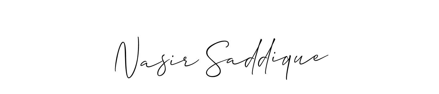 Once you've used our free online signature maker to create your best signature Allison_Script style, it's time to enjoy all of the benefits that Nasir Saddique name signing documents. Nasir Saddique signature style 2 images and pictures png