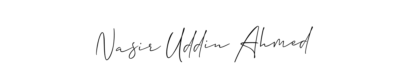 Best and Professional Signature Style for Nasir Uddin Ahmed. Allison_Script Best Signature Style Collection. Nasir Uddin Ahmed signature style 2 images and pictures png
