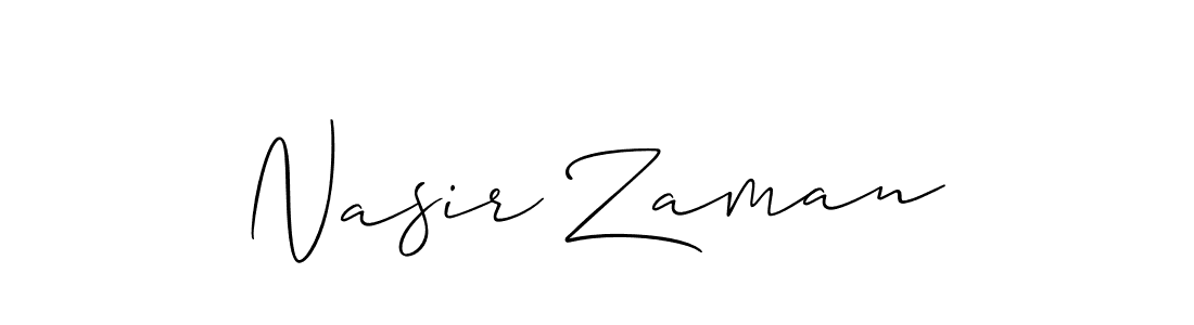 Allison_Script is a professional signature style that is perfect for those who want to add a touch of class to their signature. It is also a great choice for those who want to make their signature more unique. Get Nasir Zaman name to fancy signature for free. Nasir Zaman signature style 2 images and pictures png