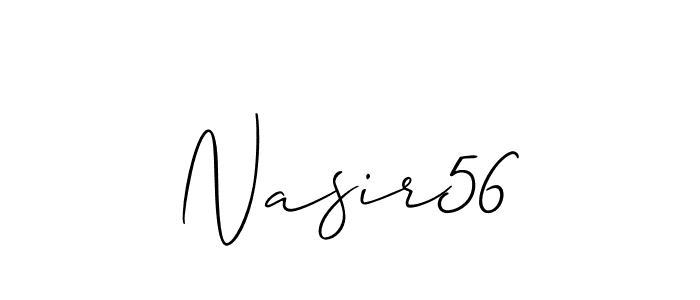 Make a short Nasir56 signature style. Manage your documents anywhere anytime using Allison_Script. Create and add eSignatures, submit forms, share and send files easily. Nasir56 signature style 2 images and pictures png