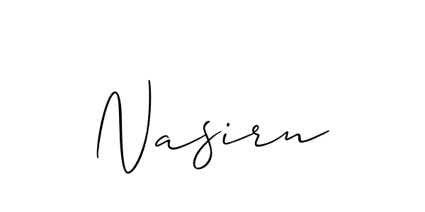 if you are searching for the best signature style for your name Nasirn. so please give up your signature search. here we have designed multiple signature styles  using Allison_Script. Nasirn signature style 2 images and pictures png