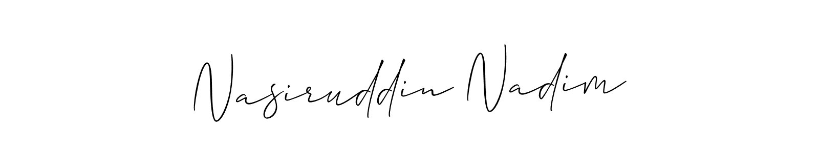 Best and Professional Signature Style for Nasiruddin Nadim. Allison_Script Best Signature Style Collection. Nasiruddin Nadim signature style 2 images and pictures png